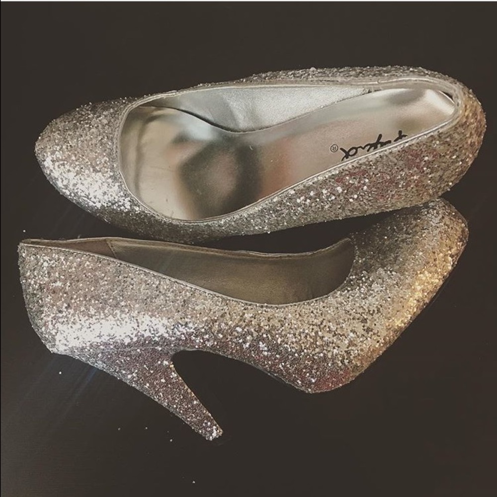 Glitter Sliver Heels